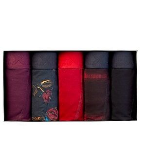 Express 5 Pack Floral Plaid Basic Boxer Briefs